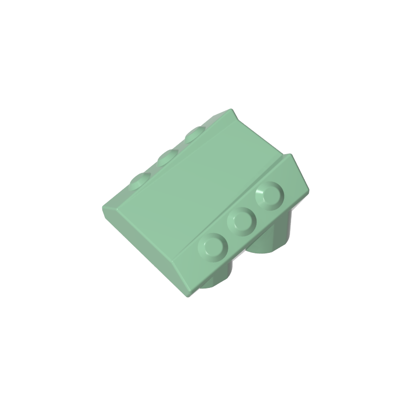 GDS-M477 - Slope 2 x 2 No Studs, with 3 Side Pistons Raised Edges