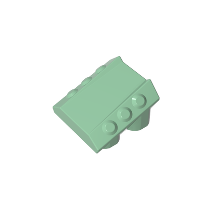 GDS-M477 - Slope 2 x 2 No Studs, with 3 Side Pistons Raised Edges