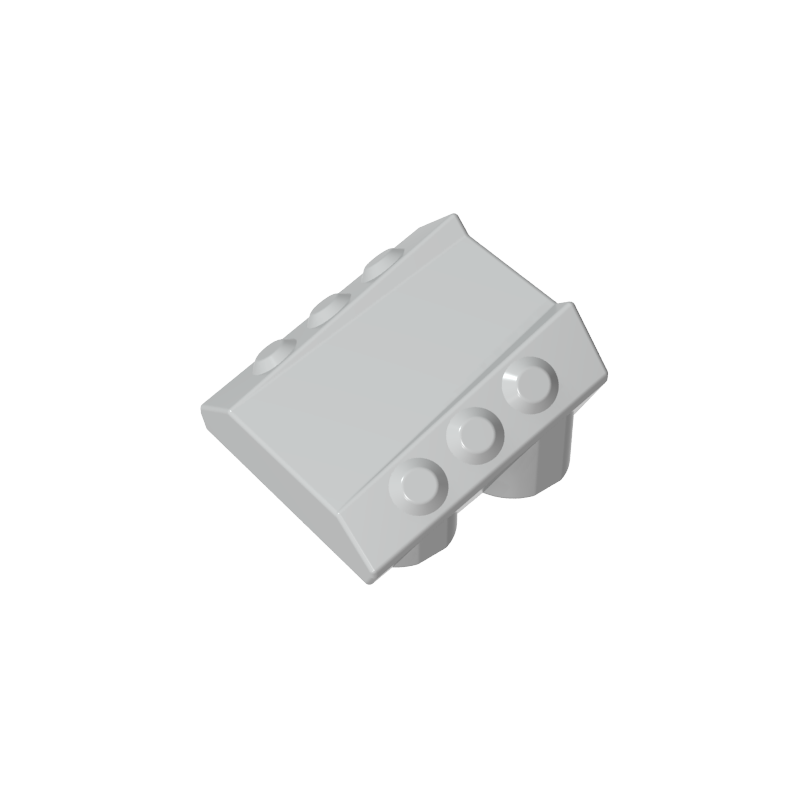 GDS-M477 - Slope 2 x 2 No Studs, with 3 Side Pistons Raised Edges