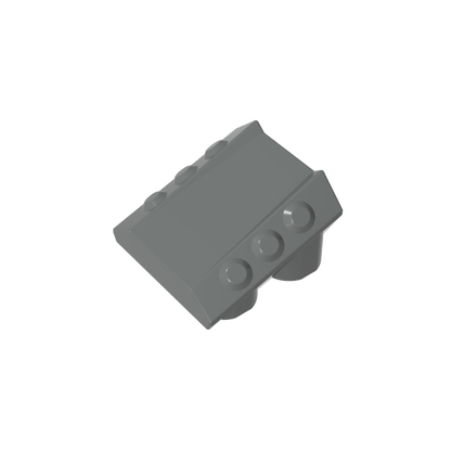 GDS-M477 - Slope 2 x 2 No Studs, with 3 Side Pistons Raised Edges