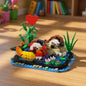 MOC-100857 Animal Creative Valentine's Day Gift Mandarin Duck DIY Building Block Model Ornament