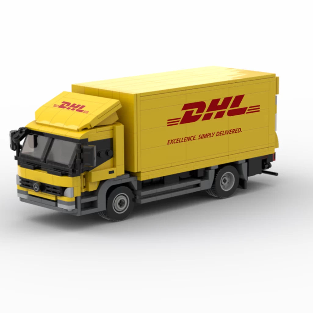 MOC-102534 building block Mercedes-Benz Atego truck yellow