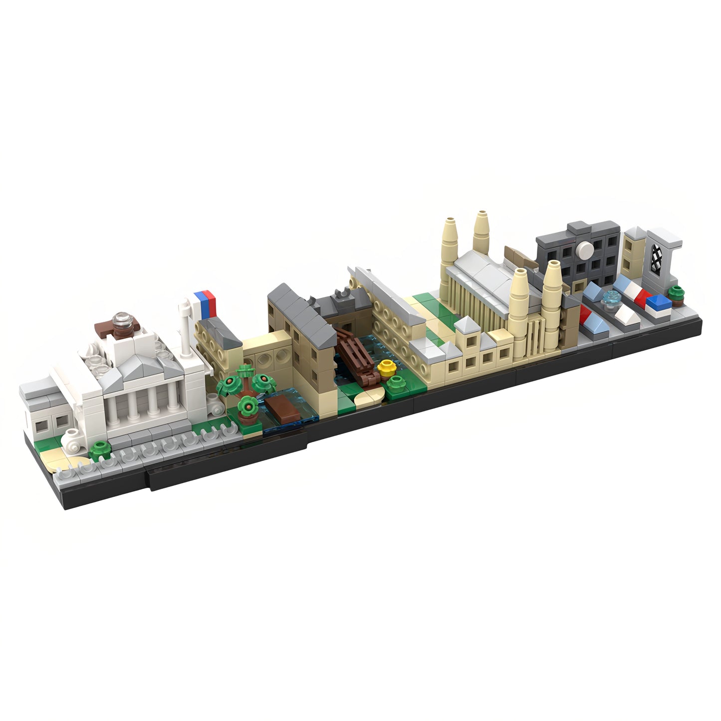 MOC-102739 Cambridge Skyline Street View Building Blocks Toy Model Gift Ornament