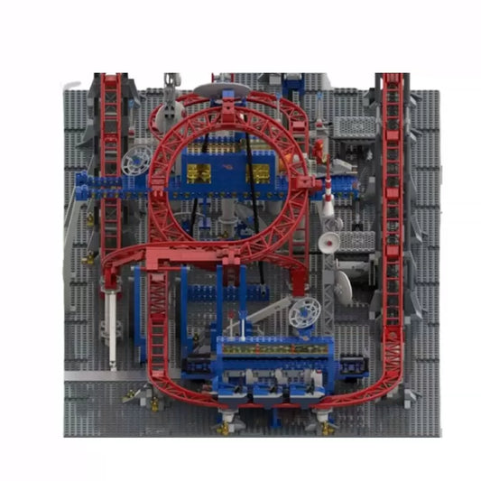 Compatible with MOC-104035 amusement park roller coaster assembly small particle building block toy model children's gift
