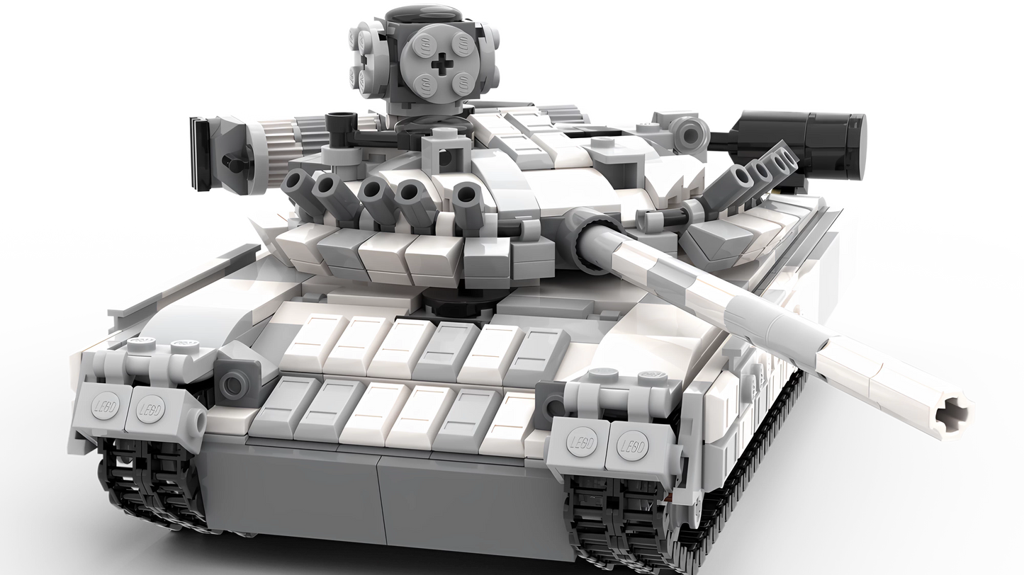MOC-105386 Tank Military Series T-80UM1 Building Block Toy Model Gift Ornament