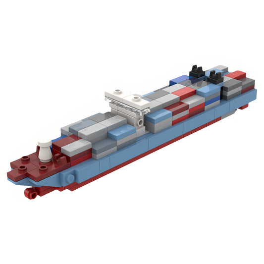 MOC-106378 Maersk Triple E Class Container Ship Building Blocks Toys Gift Ornaments
