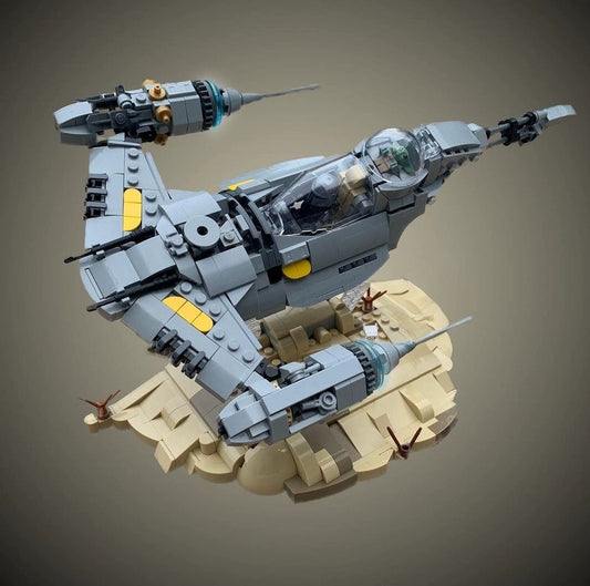 MOC-107047 Mandalorian starfighter building block educational toy model gift ornament