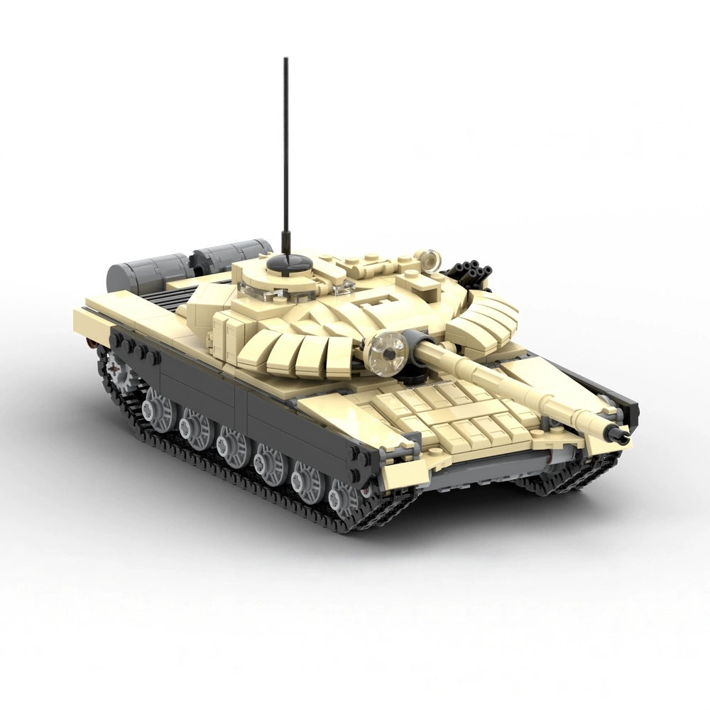 MOC-107755 assembled military T-72B3 field tank building blocks educational toy ornaments
