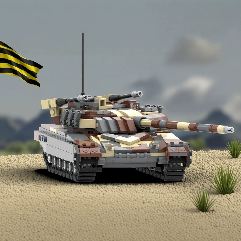 MOC-112323 Military Series T-72 M1 tank building block educational toy model ornaments