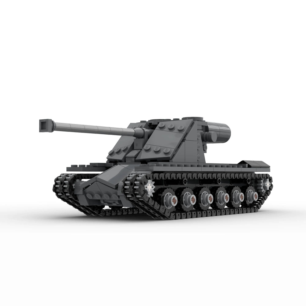 MOC-115243KRV heavy tank tracked assembled building block armored combat vehicle model