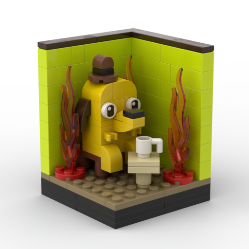 MOC-5915 Chameleon "This is fine" Meme MOC Kit