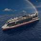 MOC-116714 Set MSC Cruise Large Ship Building Block Model