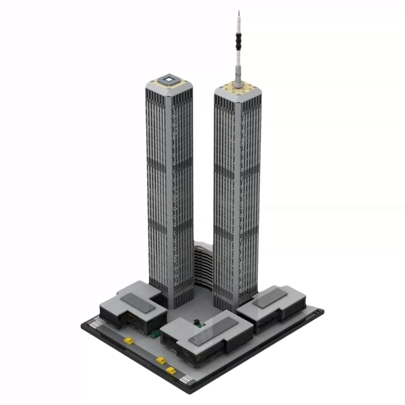 MOC-122768 World Trade Center Building 1/1000 building block puzzle model ornaments