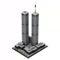 MOC-122768 World Trade Center Building 1/1000 building block puzzle model ornaments