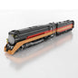 MOC-122945 Locomotive streamlined steam engine building blocks educational toy model gift ornaments