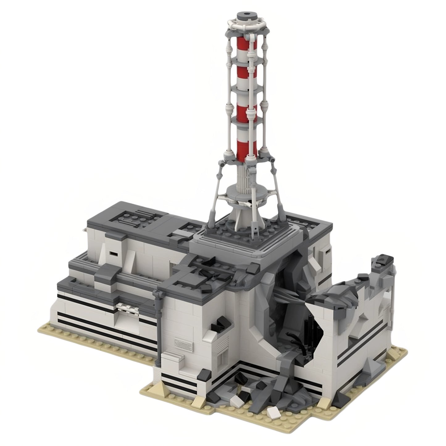 MOC-124975 Chernobyl 1986 Nuclear Power Plant Building Block Toy Model Building