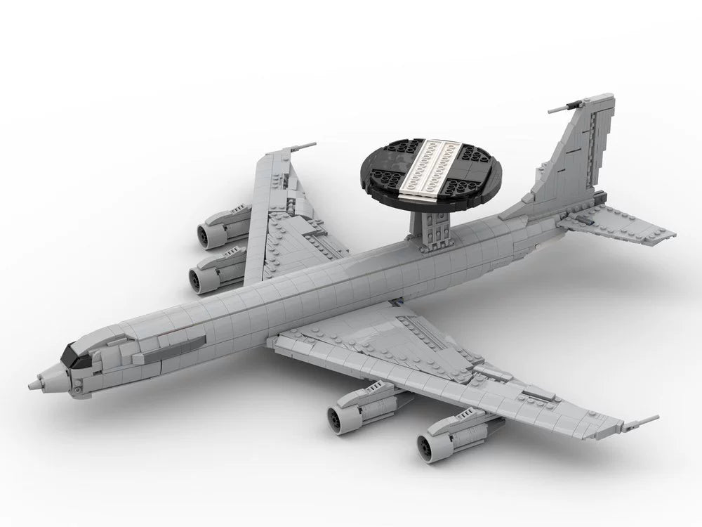 MOC-128557 Boeing E-3 Sentinel Aircraft Building Blocks Educational Toy Model Ornament