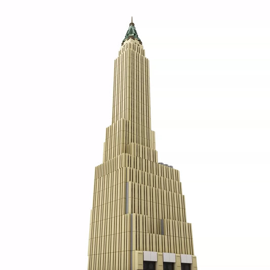 MOC-130597 Wall Street 1:800 scale (Manhattan Bank and Trust Building) assembled model