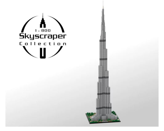 MOC-131908 Burj Khalifa 1:800 scale architectural skyscraper building block model