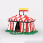 Compatible with MOC-132503 Lion Knight Championship Tent Scene Assembly Toy Model Children's Gift