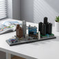 MOC-133503 Detroit skyline street view architectural style building block educational toy model