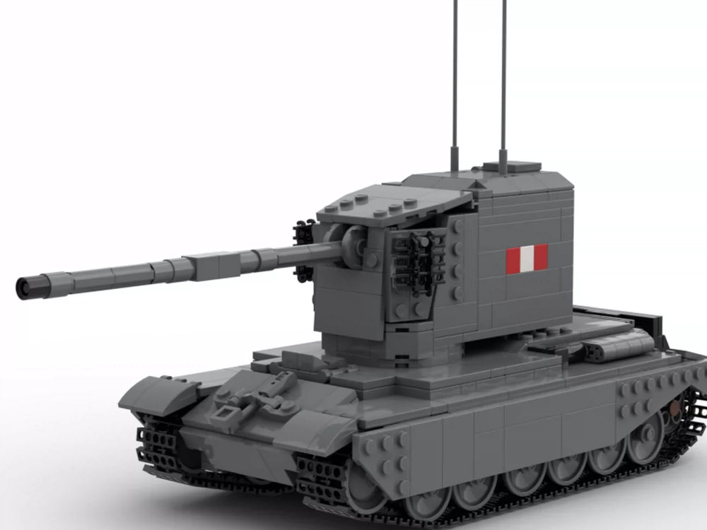 MOC-134058 assembled building blocks second stage tank destroyer V2 educational toy ornaments
