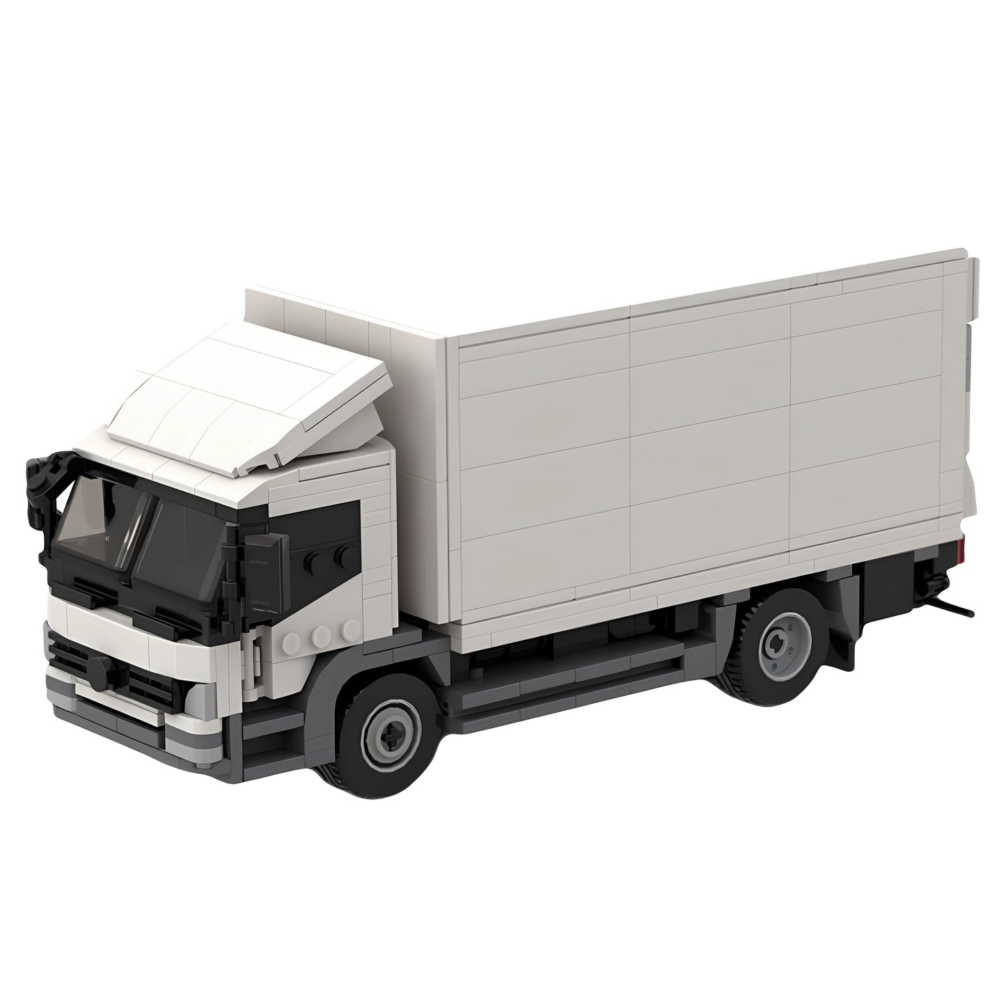 MOC-134268 Mercedes-Benz white truck car building block toy model