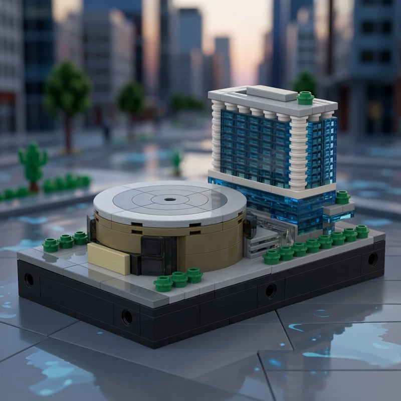 MOC-138573 Madison Square Garden Street View Building Block Model Gift Ornament