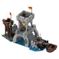 MOC-139136 Medieval Lion King's Castle Bridge Expansion Building Block Toy Model Gift Ornament