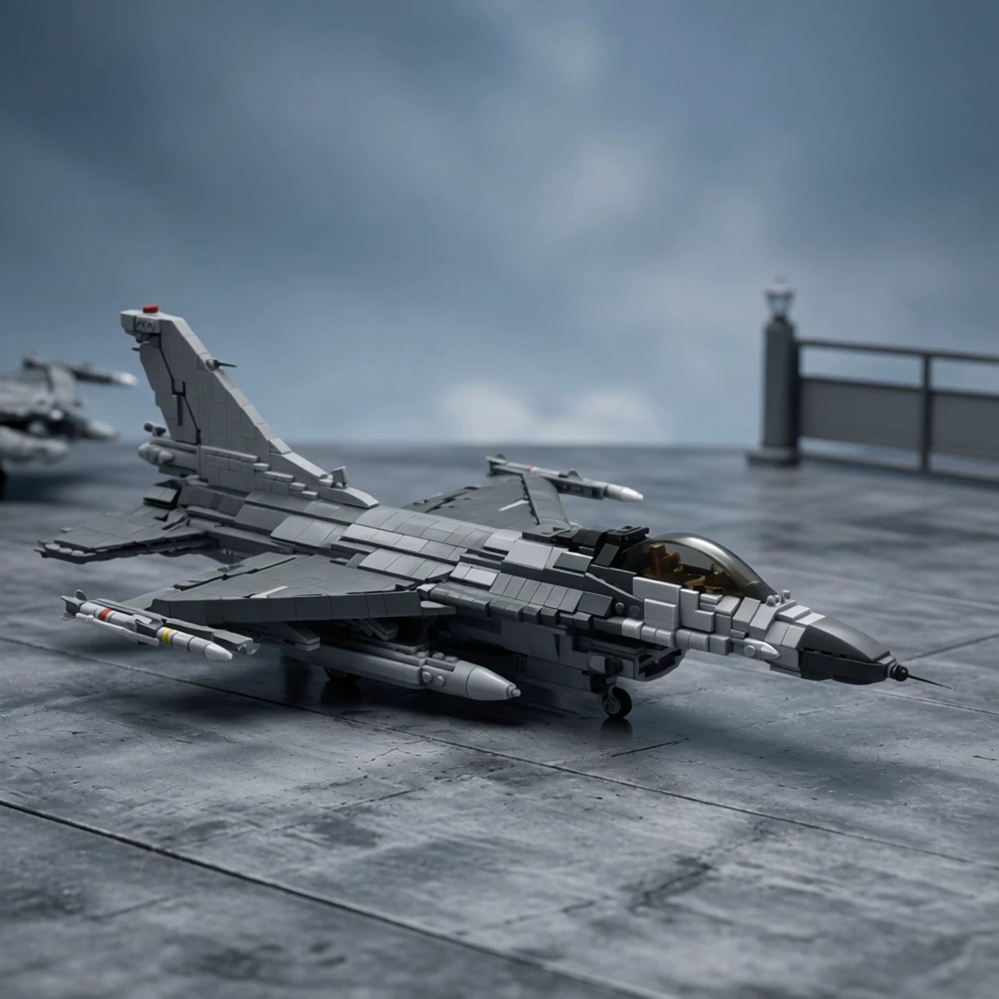 MOC-144082 Aircraft fighter F-16C Fighting Falcon 50 Fighting Falcon building block model