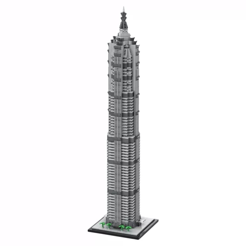 MOC-148580 Jinmao Building 1:800 scale building block puzzle model ornaments