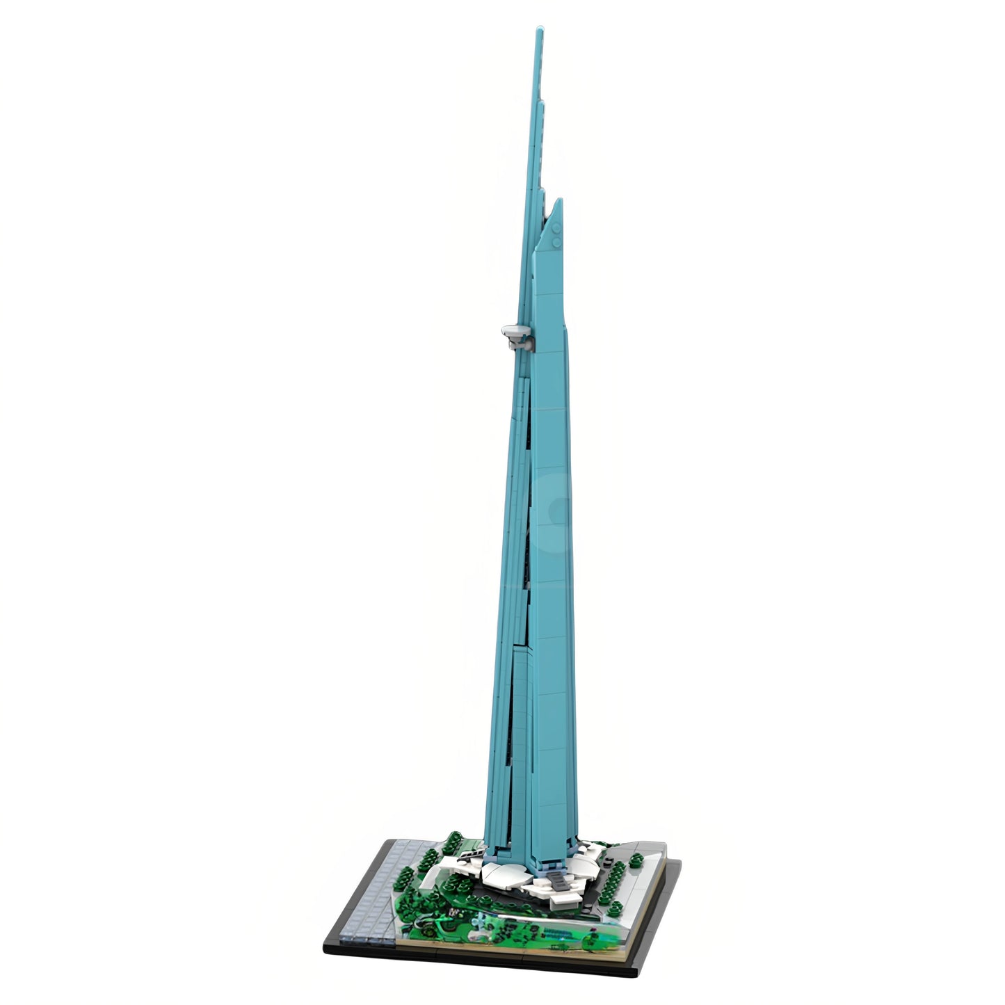 MOC-153609 Jeddah Tower Building Street View Building Blocks Educational Toy Model Gift Ornament