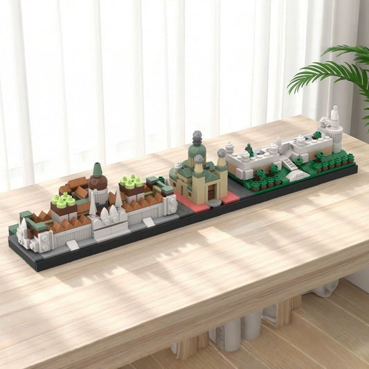 MOC-153744 Budapest Skyline Street View Building Blocks Educational Toy Model