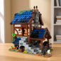 MOC-155430 Medieval Town Street View Building Blocks Educational Toy Model Ornaments