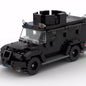 MOC-155477 Lunke Panda Police Car Boy Assembled Building Blocks Educational Toy Model Ornament