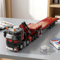 MOC-155708 tractor city 8x4 semi-trailer with 3-axle low loader MST blocks