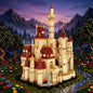 MOC-156489 Beauty and the Beast Castle Rose Castle Building Block Model Ornament