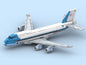 Spot MOC-160923 aircraft small particle assembled Boeing 747 Air Force One building block ornaments puzzle model