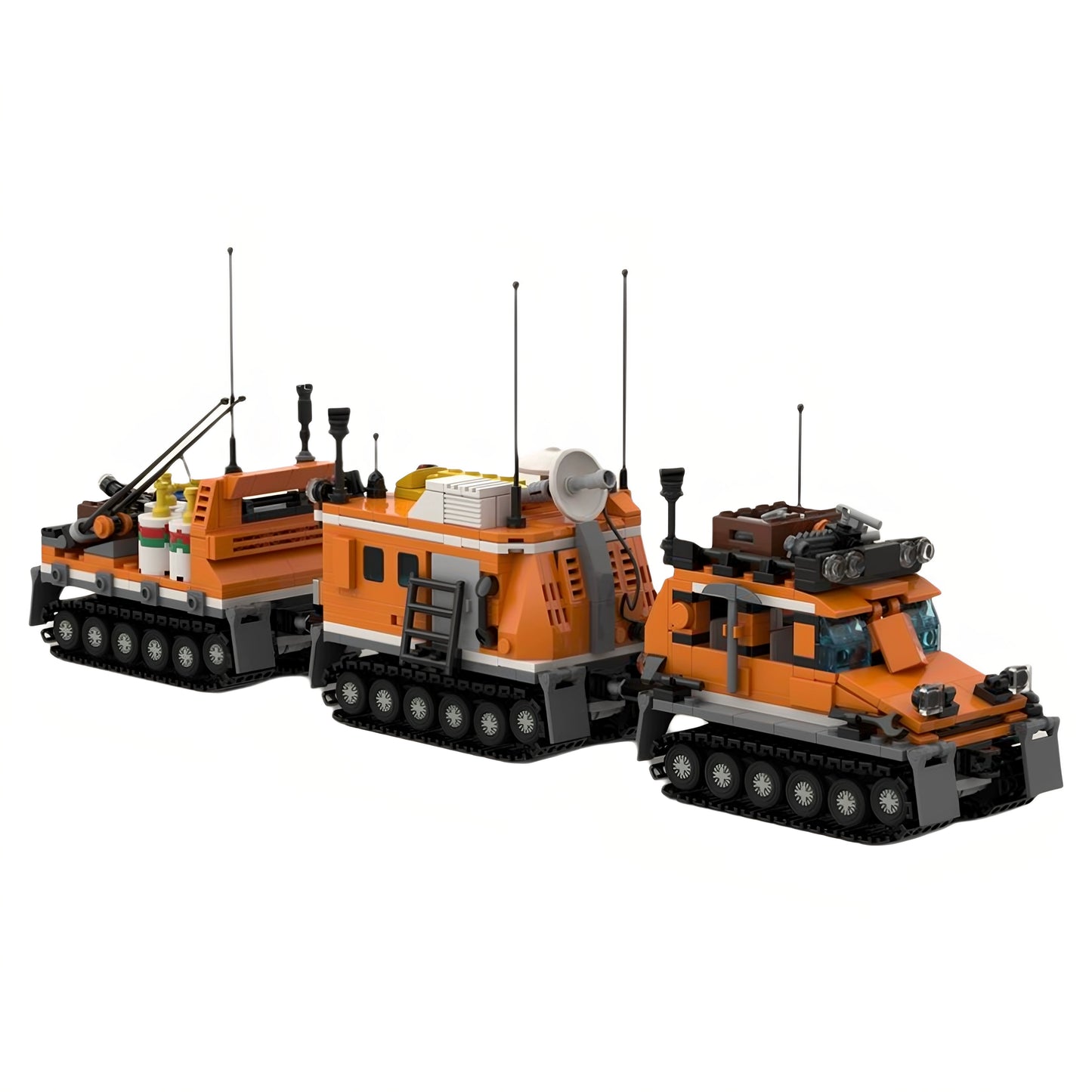 MOC-161262 Arctic Crawler Expedition Vehicle Building Blocks Educational Toy Model Gift Ornament