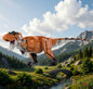 MOC-163450 Creative Series Tyrannosaurus Rex 1:32 scale building block puzzle model ornaments