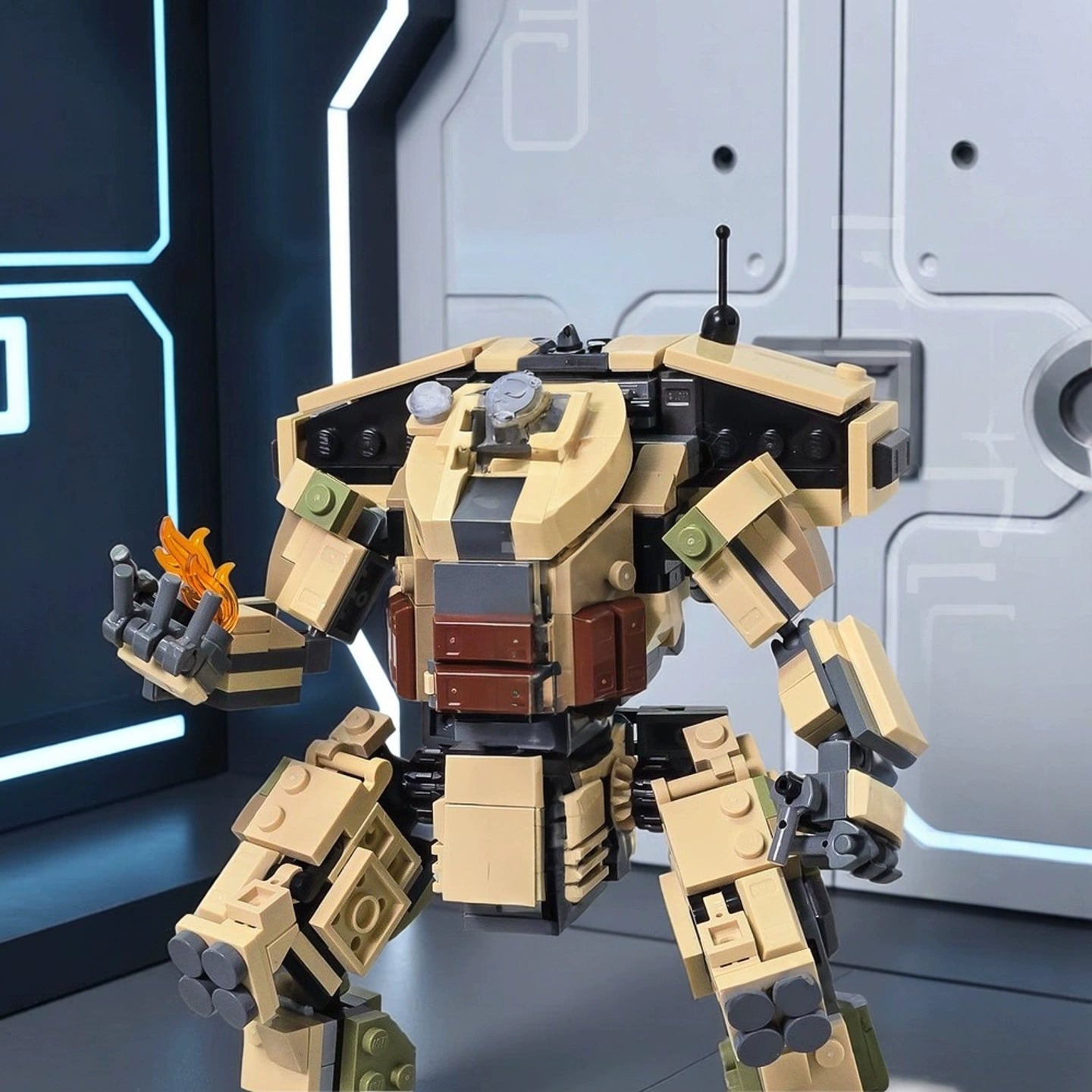 MOC-167752 Mecha Scorched Earth Titan assembled building blocks educational toy model gift ornaments