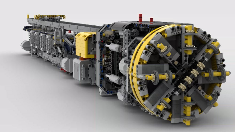 MOC-168405 assembled large shield machine MK2 giant building block educational toy model