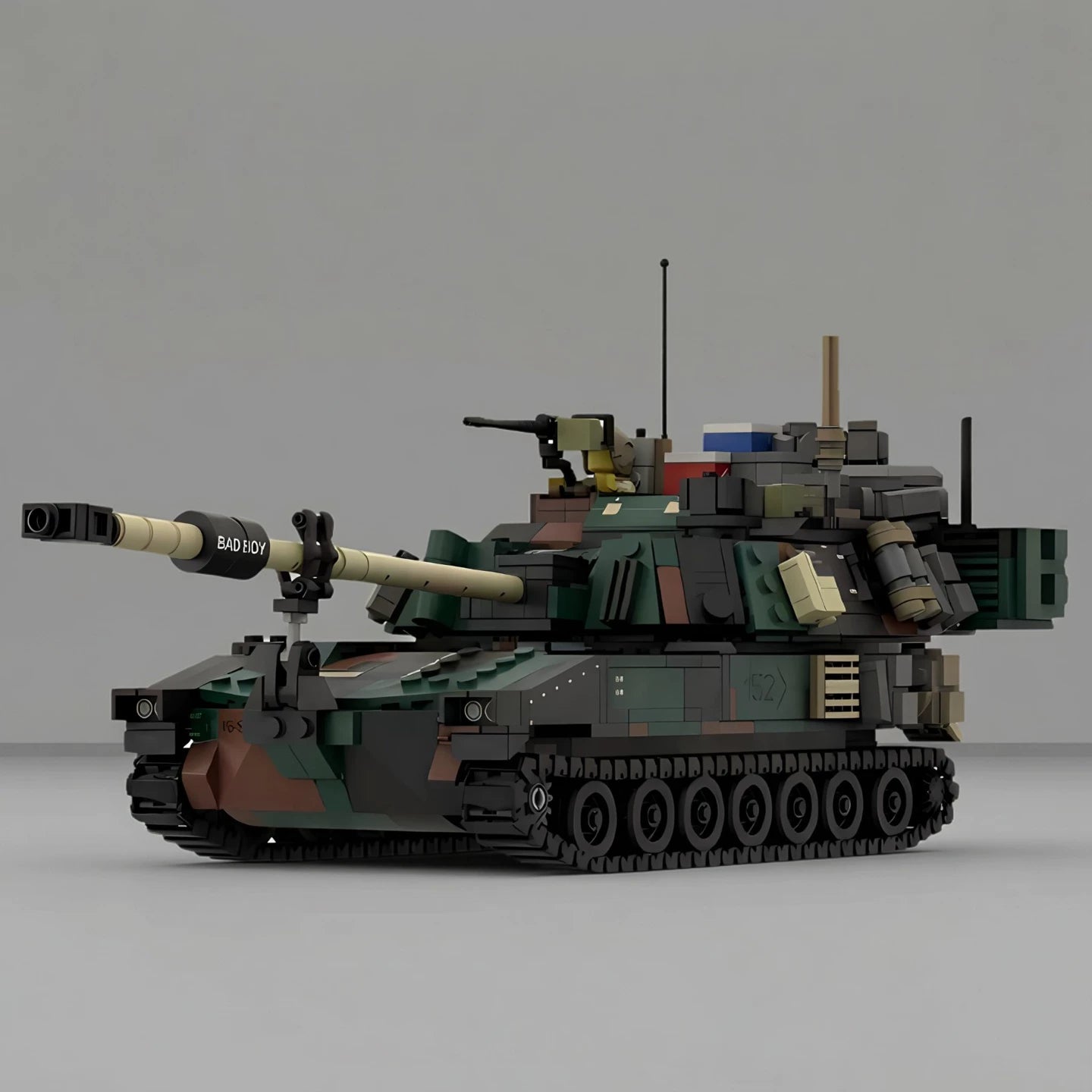 MOC-171816 Tank Destroyer Military Series Building Blocks M109 Puzzle Model Ornament