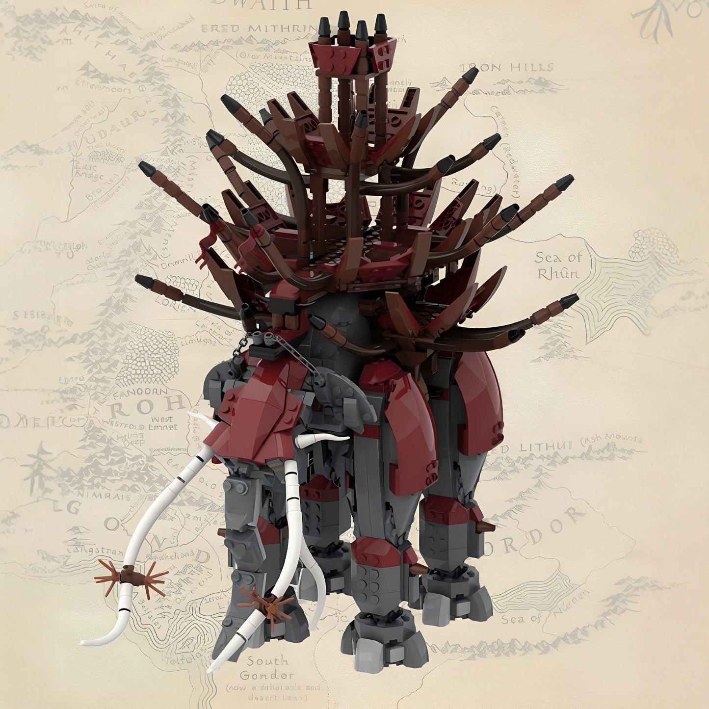 MOC-173291 The Hobbit and Lord of the Rings Harald's Mumakir Brick Model