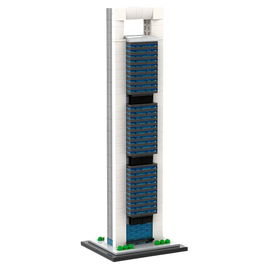 MOC-184706 Madrid Chepsata 1:800 scale building block skyscraper model