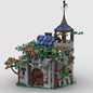 MOC-185913 Medieval Architecture Forest Castle Building Blocks Educational Toy Model Ornaments