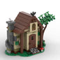 MOC-186893 Cabin Halloween Building Decoration Witch Festival Atmosphere Scene