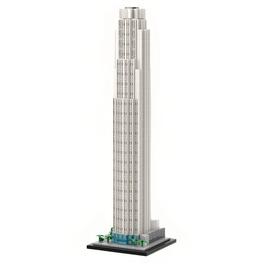 MOC-190102 Bank of America Building 1:800 scale building blocks toy gift ornaments