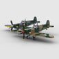 MOC-191141 Super Marlin Spitfire aircraft building block toy model ornaments