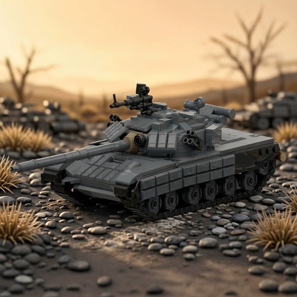 MOC-191237 Military T-64BV tank model building blocks puzzle model gift ornaments